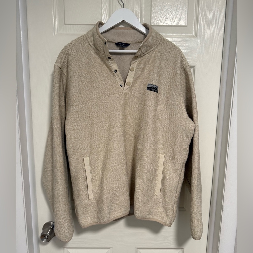 Eddie Bauer Men's Beige Sweater